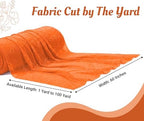 Pack of 15 Yard Chiffon Drapery Fabric, 60" Wide, Multiuse - Orange - Image 2
