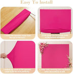 Hot Pink Square Arch Backdrop Cover 6.6x6.6FT, Double-Sided Stretchy Spandex Fabric Fits Square Arch Backdrop Stand, Hot Pink Background Backdrop for Wedding Baby Shower Birthday Party Decorations - Image 5