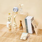 Leinuosen 7 Pcs Large Acrylic Buffet Risers, 6-12" Square, Clear - Image 4