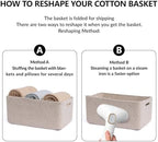 MiniArk Large Storage Baskets for Shelves, 17 x 13 x 7.5” Closet Organizers Bins for Clothes Blanket Towels, Baby Nursery, Toy Baskets Box, Woven Rope Baskets, 3 Packs Mixed Brown - Image 7
