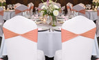 MDS Pack of 250 Spandex Chair Sashes Without Slider Buckles – Coral Peach - Image 6