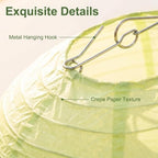 16 inch Chinese Lanterns Large Paper Lanterns Green 5 Packs (Green, 16 inch) - Image 4