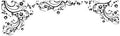 Swirl Flower Floral Wall Decal Decor #262A (100" X 29") (Matte Black) by Stickerbrand