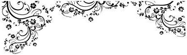 Swirl Flower Floral Wall Decal Decor #262A (100" X 29") (Matte Black) by Stickerbrand