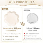 350 Pcs Ivory Paper Plates and Napkins Party Supplies, Serve for 50 Guests - Image 4