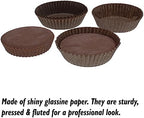 CybrTrayd No.601 Glassine Paper Approx. 7,500 Pieces – 1-3/4” Base, 5/8” Wall Candy Cups, Brown - Image 2