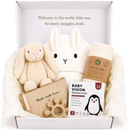 New Baby Gift Basket – Gender Neutral Newborn Welcome Gift Set by SnuggStory