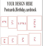 Custom Postcards for Small Business,Personalized Your Own Postcards with Photo/Text/Logo Print,8 Size,30-200 pcs,Upload Your Design or Image(Glossy) (7x7in) - Image 5