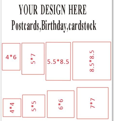 Custom Postcards for Small Business,Personalized Your Own Postcards with Photo/Text/Logo Print,8 Size,30-200 pcs,Upload Your Design or Image(Glossy) (5.5x8.5in) - Image 4