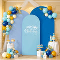 Blue Arch Backdrop Covers 6FT 5FT 4FT Baby Shower Wedding Photo Bridal Shower Birthday Party Arch Covers Stretchy Backdrop Set of 3 Spandex by LittleFunny