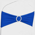50 Pack Royal Blue Chair Sashes, Blue Chair Bands with Buckle Slider, Chair Bows for Party Wedding Birthday Decor by JFDYDM