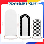 Mindsoft 3 Sets Fast Party Arch Backdrop Cover Racing Backdrop, Black - Image 4