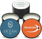 Custom Candles, Personalized Candles - 10 Quantity - $2.95 Each - Bulk Candles Promotional Product/Bulk with Your Logo/Customized (Set of 10) (Black Tin), 9512000-CORP by Best+Day+Ever+Spot