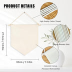 1/3/10Pcs Blank Wall Canvas Banners-Decorative DIY Wall Decor,Baby Shower,Wedding,Graduation,Classroom Decor - Image 2