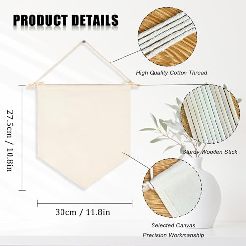 1/3/10Pcs Blank Wall Canvas Banners-Decorative DIY Wall Decor,Baby Shower,Wedding,Graduation,Classroom Decor - Image 2
