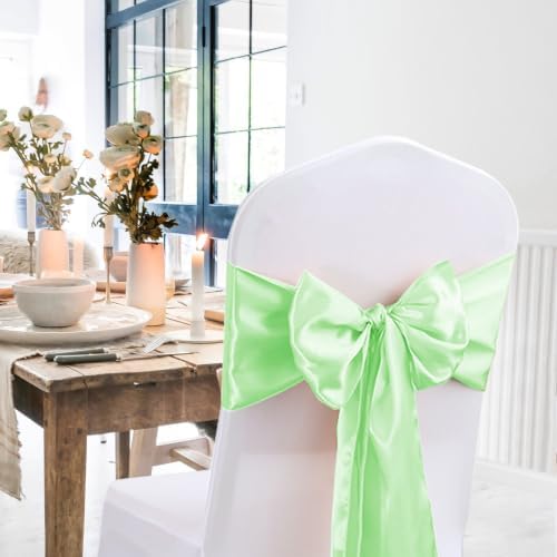 20 Pack Satin Table Runner 12 X 108 Inch Silk Table Runner for Party,Wedding, Birthday, Banquets,Decoration(Mint Green) - Image 3