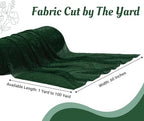 Pack of 15 Yard Chiffon Drapery Fabric, 60" Wide, Multiuse - Hunter Green - Image 2