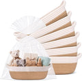 Novabright 6 Pack Small Woven Gift Baskets with Gift Bags Ribbons by Unknown