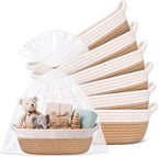 Novabright 6 Pack Small Woven Gift Baskets with Gift Bags Ribbons by Unknown