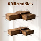 6 Pack Buffet Risers and Stands, Dessert Table Display Set with Mini Signs - Image 2