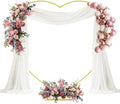 6.7FT Heart Arch Stand for Proposal Heart Shaped Metal Balloon Arch Kit Gold Wedding Heart Arch Backdrop Stand for Ceremony, Valentine's Day, Baby Shower, Birthday Party Decorations by HeyMate
