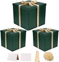 UoeRing 3 Pcs Large Gift Box Green 12x12x11 Inch with Lid by Unknown