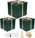 UoeRing 3 Pcs Large Gift Box Green 12x12x11 Inch with Lid by Unknown