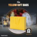 YACEYACE Yellow Gift Bags Bulk, 20 Pack Yellow Gift Bags with Handles - Image 3