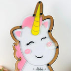 Unicorn Baby Shower Guest Book Alternative - Wooden Frame Drop Box - Image 4