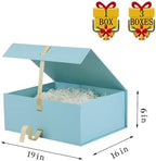 Blue Extra Large Gift Box 19x16x6 Inch Extra Large Gift Boxes with Lids - Image 3