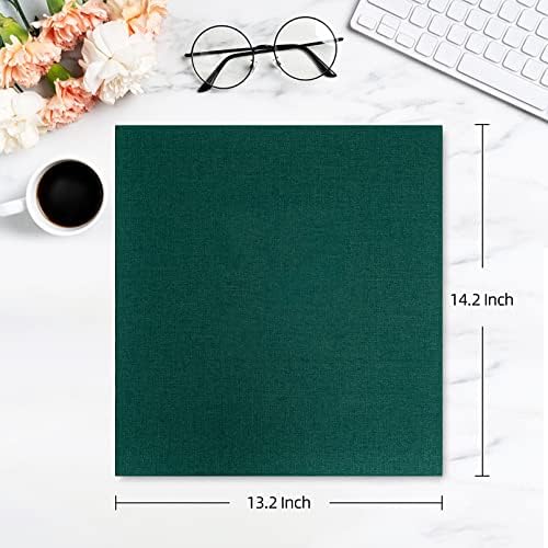 potricher Photo Album 4x6 Photos, 1000 Pockets, Linen Cover, Dark Green - Image 2