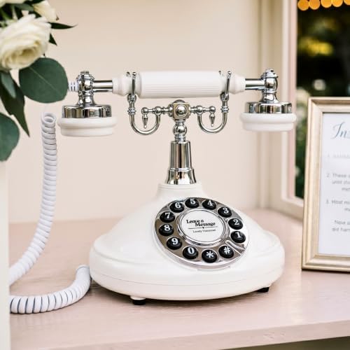 Audio Guest Book, Voicemail Phone Guestbook, White & Black by Unknown