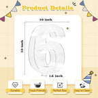 Ledido Reusable 10'' Fillable Acrylic Charcuterie Board Box Number 60 - Image 3