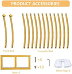 Round Backdrop Stand, 8FT Balloon Arch Stand, Gold Circle Arch for Party - Image 4