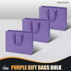 YACEYACE Purple Gift Bags Bulk, 20 Pack Purple Gift Bags with Handles - Image 6