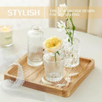 24PCS Mini Bud Vases As Wedding Centerpieces for Tables,Clear Bud Vases for Flowers,Small Flower Vases Suitable for Birthday Party,Anniversary,Wedding Reception,Baby Shower (Clear, 24PCS) - Image 4