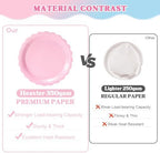 Vyntra 350 Pcs Pink and Blue Paper Plates and Napkins Party Supplies - Image 2