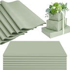 500 Sheets Sage Green Tissue Paper Bulk, 14'' x 20'' Solid Color Wrapping Tissue Paper for Home Party Bridal Shower Baby Shower Gift Wrapping Supplies (Sage Green) by Unknown