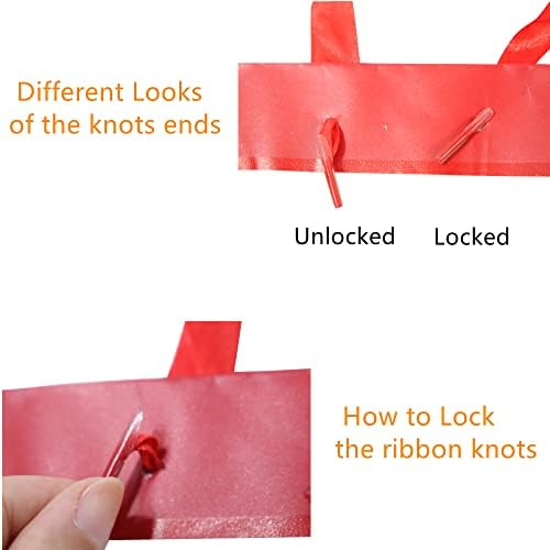 100pk Extra Small Gift Wrap Paper bags with Ribbon Handles(4.5*5.5*2.5in) for Party Favors, Baby Shower, Weddings,Holidays,Graduation,Birthdays,Celebrations,Bridesmaids Gifts,Bulk Solid Color (red) - Image 4
