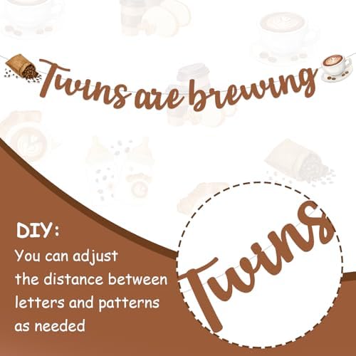 ZestZing Twins Are Brewing Coffee Baby Shower Decorations - Image 7