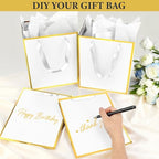 Addblu 28 Pack Bulk Luxury Gift Bags with Handles & 28 Tissue Papers - Image 5