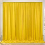 10x8ft Wrinkle Free Yellow Backdrop Curtain Panels, Thick Polyester Lemon Yellow Backdrop Drapes for Wedding Birthday Party Background Baby Shower by ENJOYYOURPARTY
