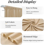 50ft x 15ft Champagne Backdrop Curtains for Wedding Parties, 10 Panels Extra Long Wrinkle Free Fabric Drapes Photo Backdrop for Baby Shower Birthday Stage Reception Lobby Decoration - Image 4
