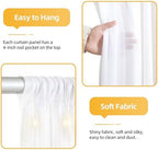 White Tulle Backdrop with Fairy Lights for Parites Wrinkle-Free Shiny Sheer Curtain Photo Back Drop Drapes for Baby Shower Birthday Party Photography Home Decorations - Image 5