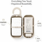 Diaper Bag Wipe Dispenser | 3-in-1 Portable Diaper Caddy Organizer, Baby Wipe Holder with Disposable Bags | Baby Essentials for Newborns, Toddlers, Travel & Baby Shower Gifts - Image 3