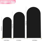 Wokceer Arch Backdrop Cover 6FT,5FT,4FT Black Arch Cover Stretchy Backdrop - Image 2