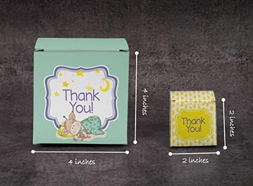 Paper Box - Mini Favor Box For Baby Shower 4x4x4 Inches Paper Gift Boxes, Candy Paper Box For Party Favors, Baby Shower Giraffe,Boy/Girl Theme- Pack Of 20 - Image 3