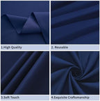 FINDYOU Navy Blue 6 Pack Round 60 Inch Tablecloth, Premium Polyester Table Cloth Washable Table Cover Stain and Wrinkle Resistant Decorative Table Cover for Party Wedding - Image 4