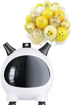 Sunflower Yellow Gold Balloons and Balloon Pump Electric, 60 Pcs Sunflower Bee Theme with Metallic Gold Balloon and Portable 600W Air Pump with 2 Nozzles for Kids Birthday Baby Shower Party Decoration by Togvu