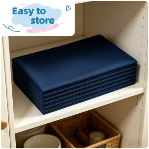 DRESSMAKER 10 Pack Blue Table Cloth Rectangle 60X102 Inch Fit 6FT Table - Image 7